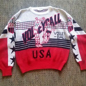 Seldom Found VTG TEAM USA Volleyball Team Sweater